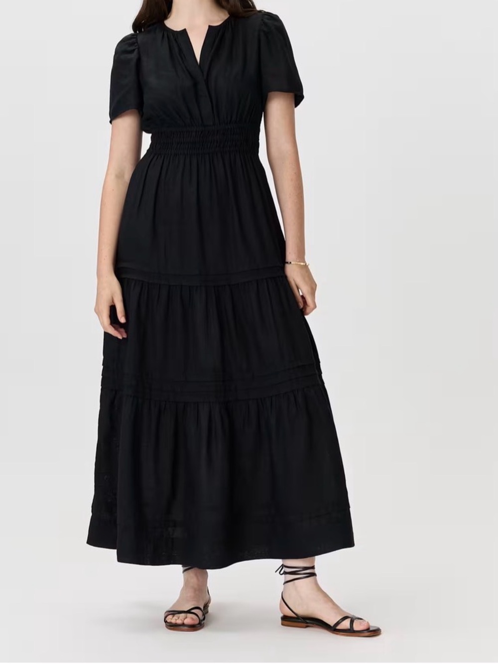 Quince NWT Sommerset Style Black Cotton Dress
